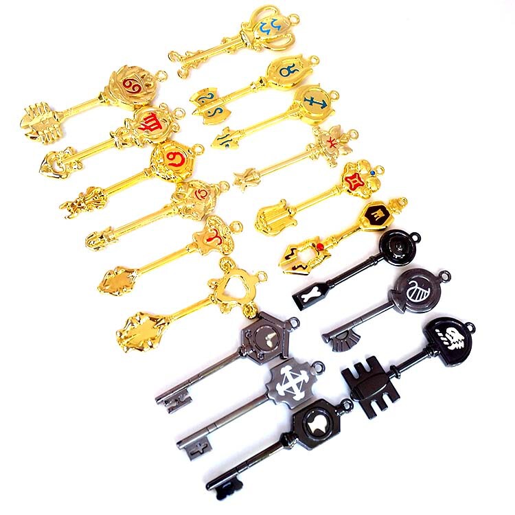 Anime Fairy Tail Peripheral Zodiac Star Spirit Key Lucy Canis Keychain