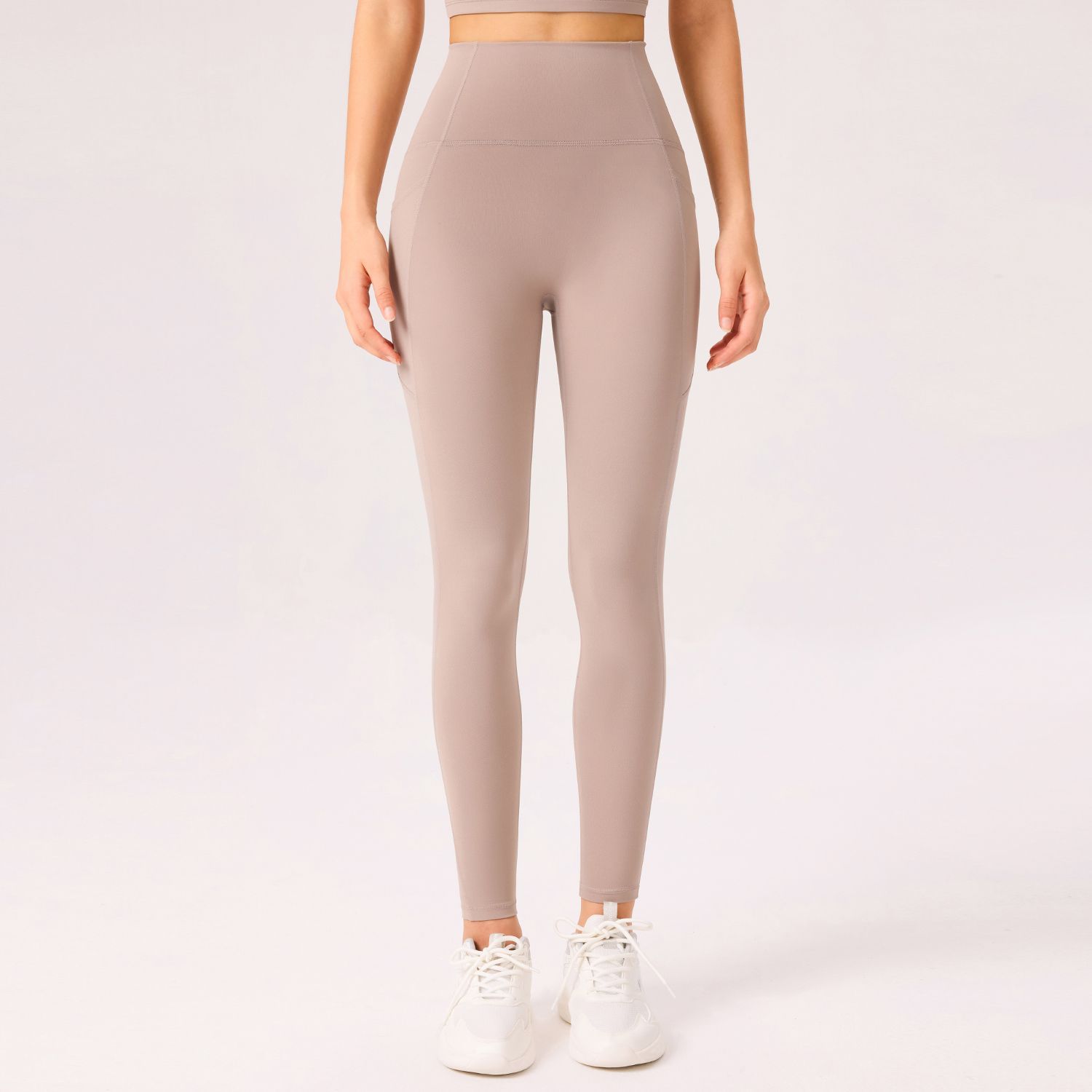 Nuevo N66 Laica nube pantalones de algodón de cintura alta caderas sin líneas embarazosas pantalones de tiburón se pueden usar con cinturón deportivo