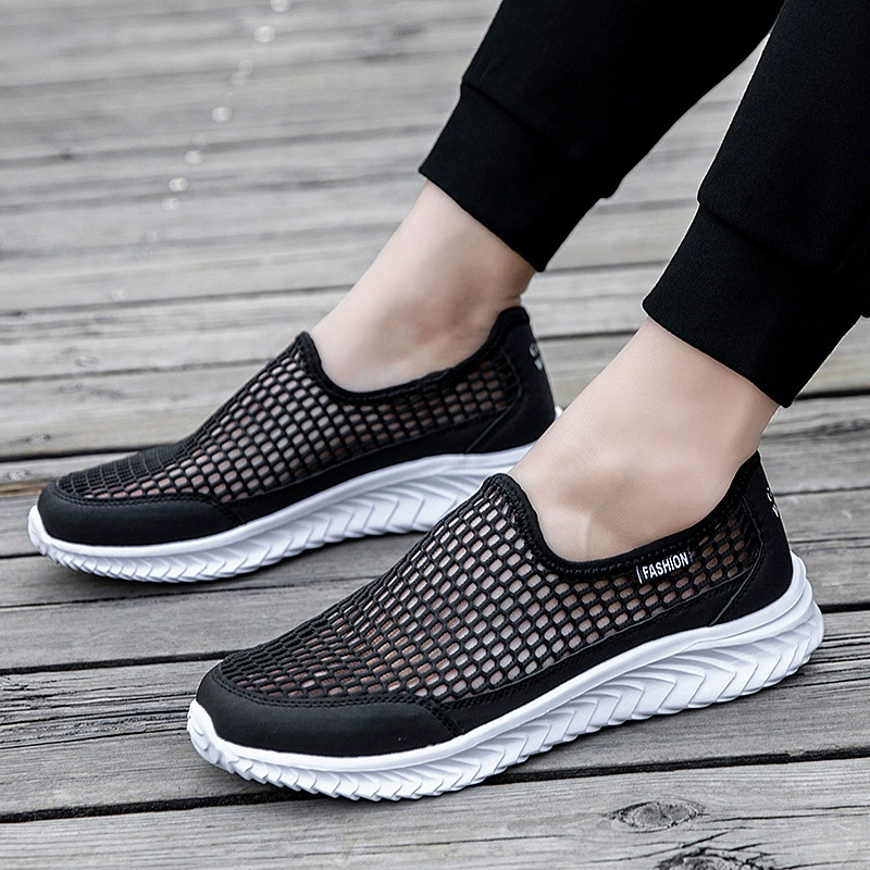Новые летние дышащие прогулочные туфли большого размера для пар, женская обувь, обувь для пожилых людей, обувь для мам, повседневная мужская обувь