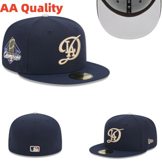 Sombreros de béisbol SOX completamente cerrados y no ajustables transfronterizos, a hombres y mujeres les gusta usar sombreros de ala plana de los Dodgers