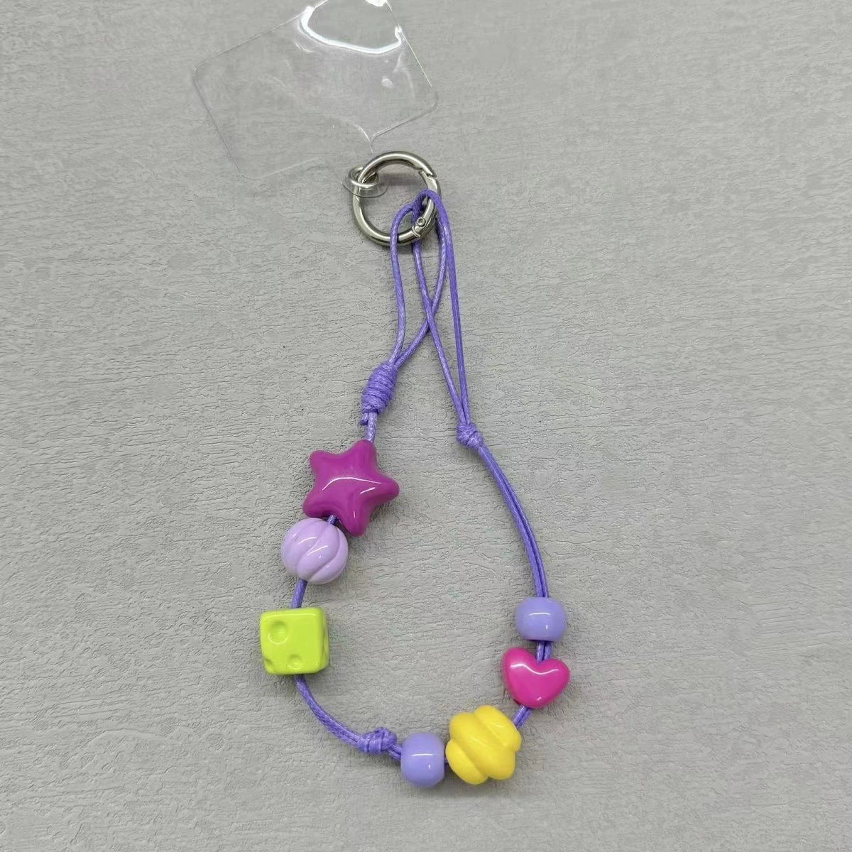 Retro wooden beads, mobile phone, protective strap, handheld pendant, handle