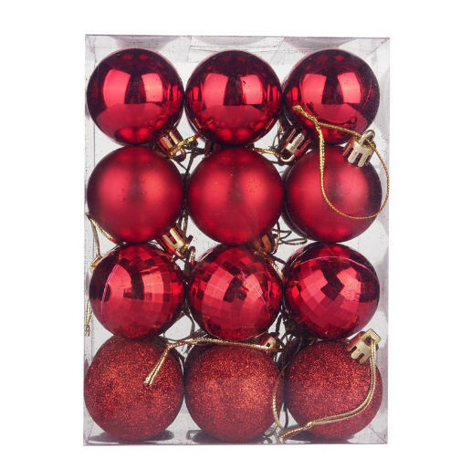 クリスマスボールセット丸桶角箱彩色絵3cm 4cm 6cmクリスマス装飾クリスマスボール装飾ボールクリスマス|undefined