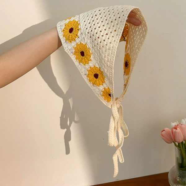 .17#yellow [Onoju] triangle headscarf