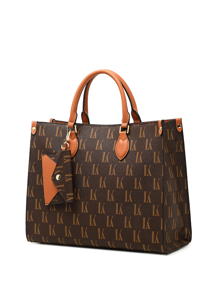 Hong Kong Echtes Leder 2023 Neue Mode Vielseitige Große Kapazität Gedruckt Handtasche frauen Tote Big Bag_voghion.com