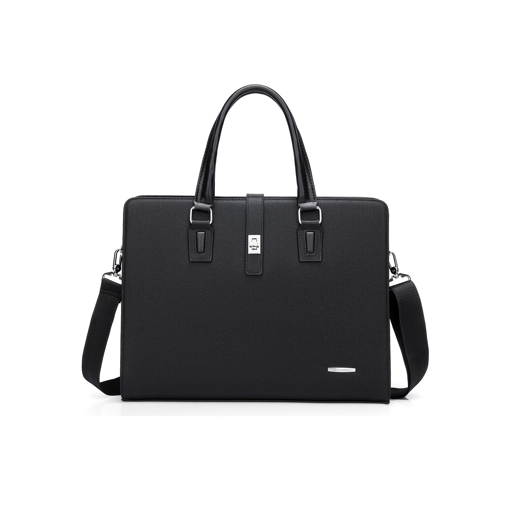 Retro Fashion Men's Handbag Horizontal Style Business Commuter Briefcase Men's A4 Document Bag Computer Bag Wholesale Gift