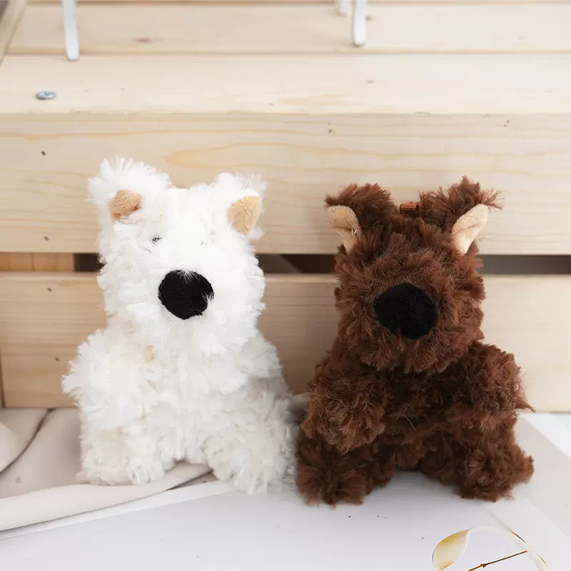 毛绒玩具西高地挂件小狗可爱公仔玩偶娃娃钥匙扣包包配饰宠物迷你