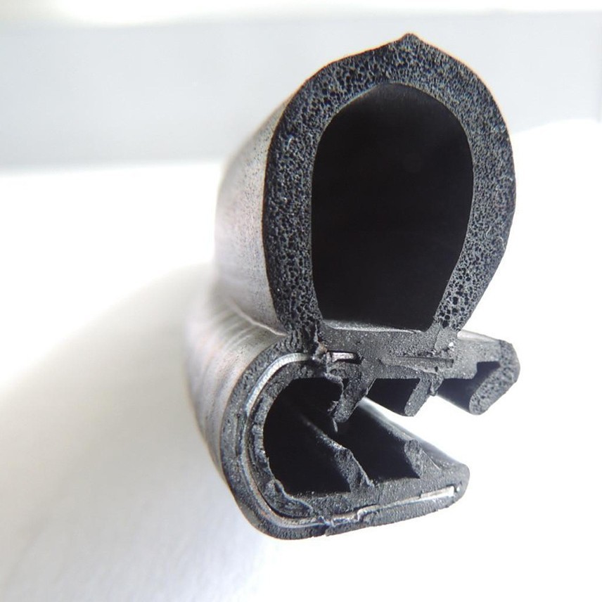 软硬共挤胶条三元乙丙复合橡胶条EPDM汽车机柜密封胶条防水