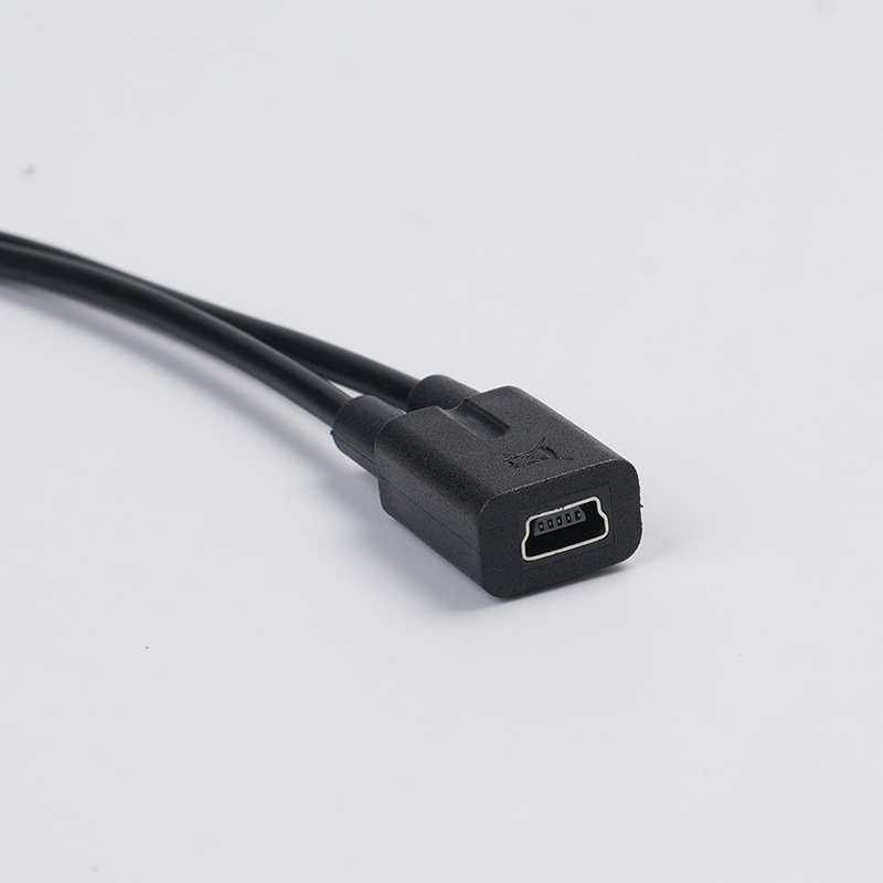 Mini5P Female One to Two Type C Male Plus Mini5P Male Tablet Phone Small Toy Charging Adapter