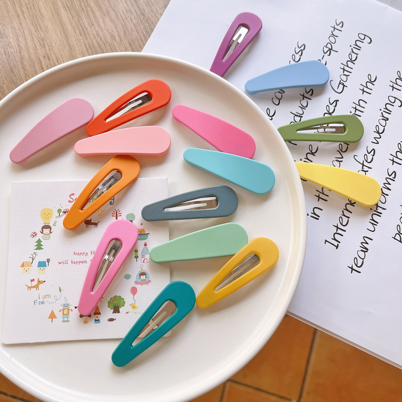 100g Weight Hair Clip Hair Accessories Type 1 Set Quantity Daily Occasion Plastic Material Geometric, Colorful Pattern Kid'S Gender Simple Style Style Kid's Simple Style Geometric Colorful Plastic Hair Clip 3