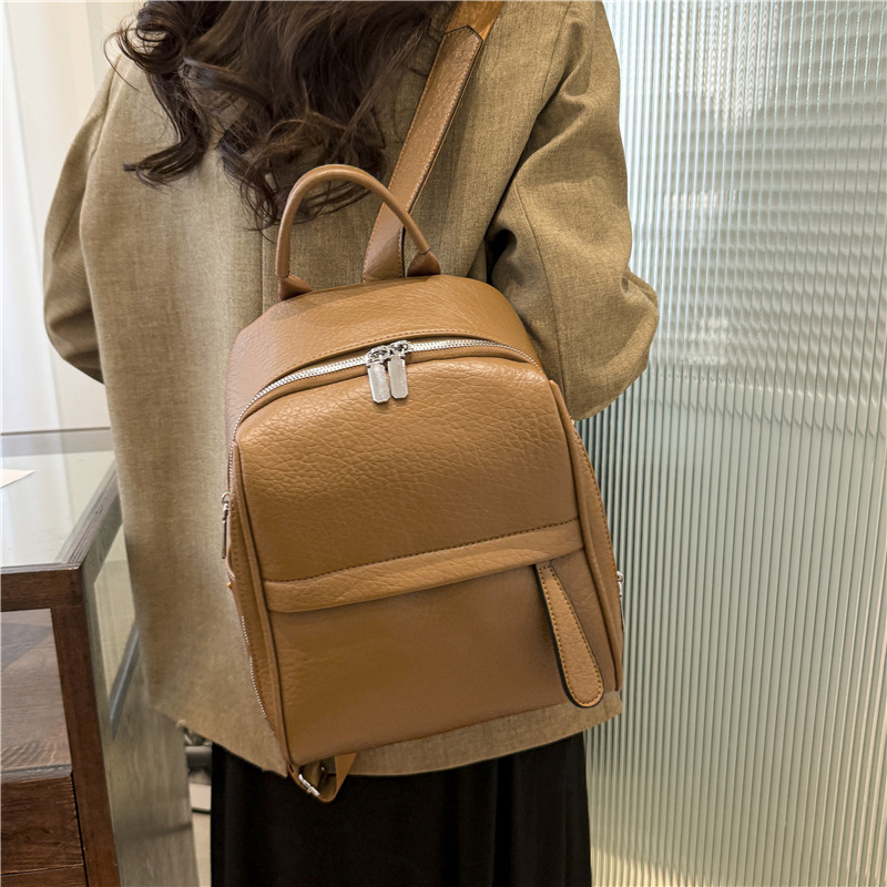 Looking new casual fashionable versatile PU for women, work and commuting backpacks_voghion.com