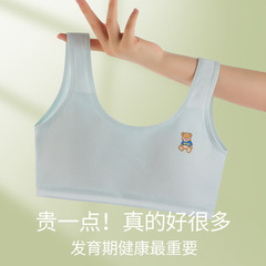 Girls' growth period girls' underwear, 13-year-old students, junior high school students, high school students, no steel ring bra sports vest
