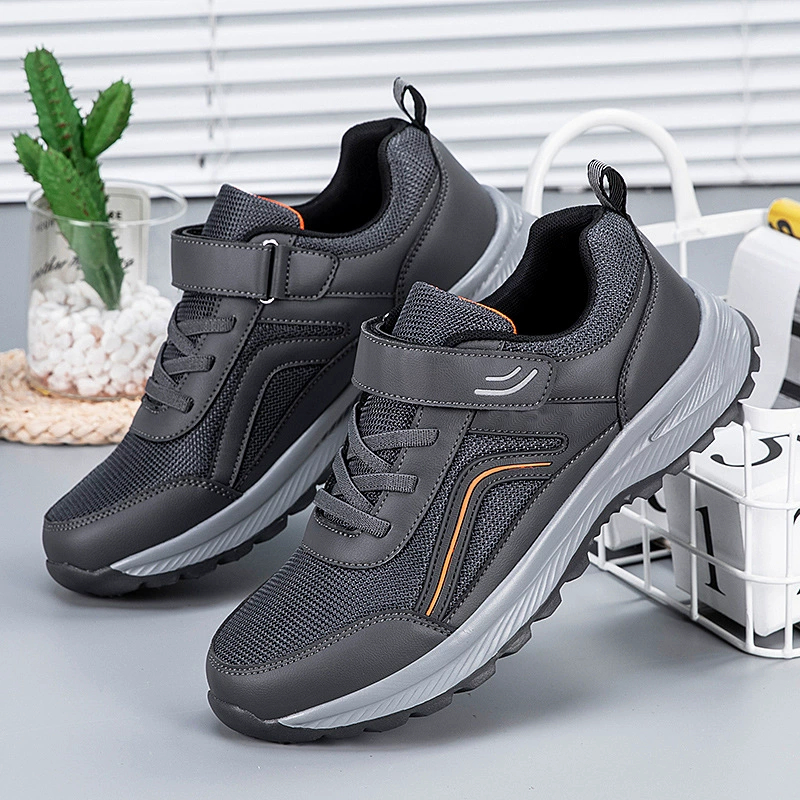 Весенне-осенняя прогулочная обувь для пожилых людей, удобная противоскользящая мягкая подошва, Весенняя спортивная обувь для отдыха среднего возраста, спортивная обувь для отца и старшего возраста