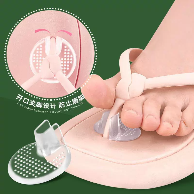 Маленькие точечные противоскользящие шлепанцы GEL с прозрачной износостойкой передней половиной, шлепанцы на высоком каблуке