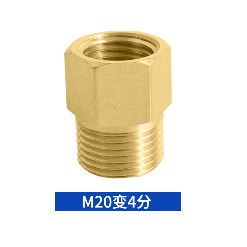 Conector de conversión de manómetro conector de cobre núcleo interno y externo conector de cobre núcleo de una pulgada conector de 6 minutos girar 2 minutos plomería de diámetro variable