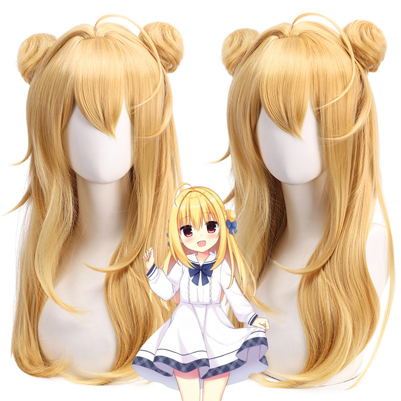 Master Shengda cosplay Wig Ordinary Track Disengagement Creative and Spring Feuiai Micro-Curl Double Hair Bag Style