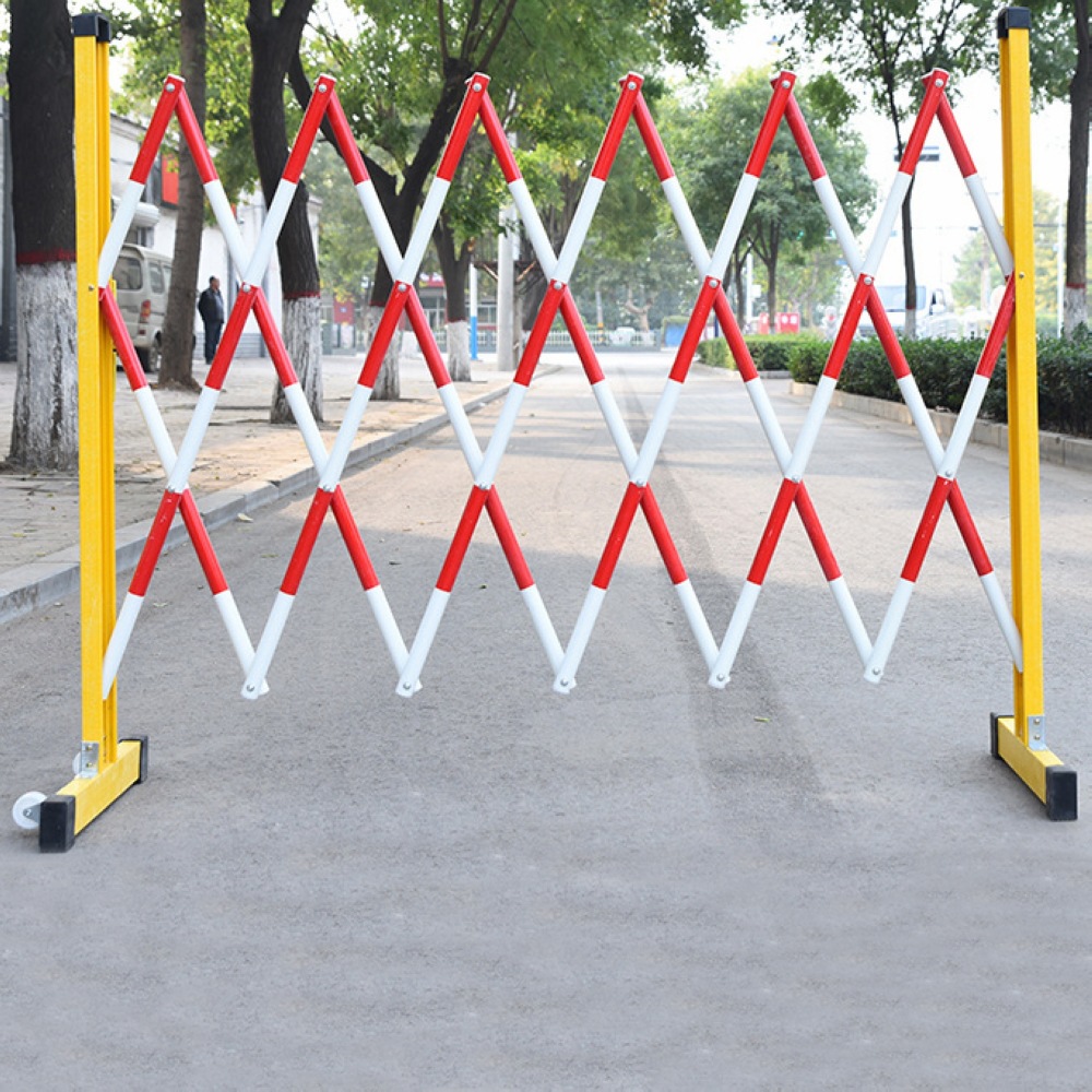 广州工厂直销玻璃钢绝缘体伸缩围栏 电力厂区施工隔离伸缩防护栏