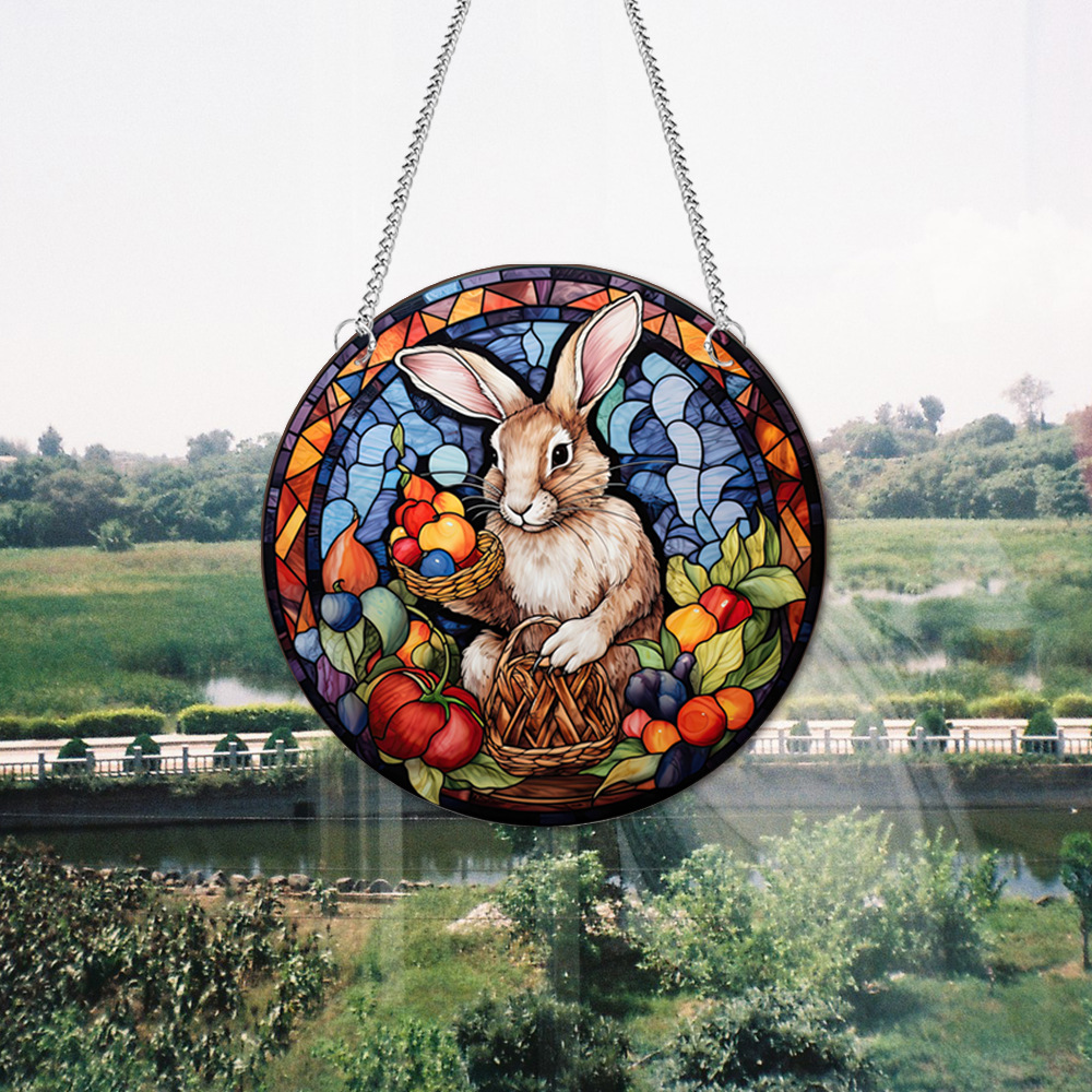95g Weight pendant Home Textiles & Decor Type Acrylic Material Easter Festival Rabbit Pattern Casual, Elegant, Classical Style Easter Casual Elegant Classical Rabbit Arylic Party Supplies Decorations 65