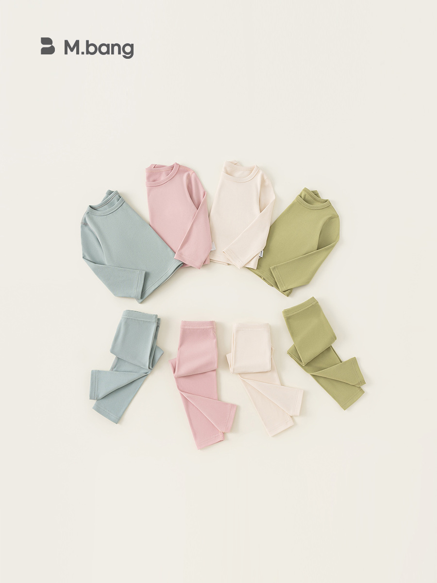 Youbao ropa infantil ropa de hogar para niños pijama set primavera y otoño suave pegajoso para niños y niñas set de camiseta de manga larga