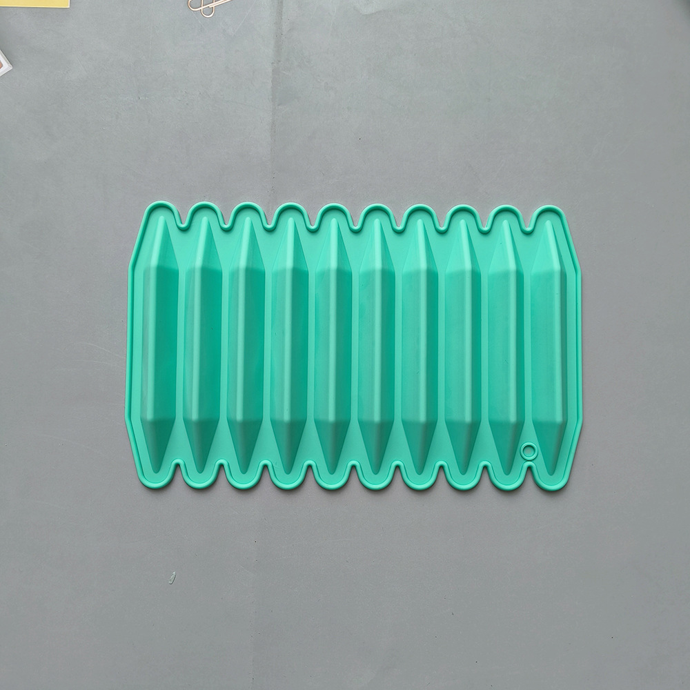 10 lápices de lápices 741 molde de silicona molde de galletas molde de chocolate molde de pastel decoración utensilios de horneado