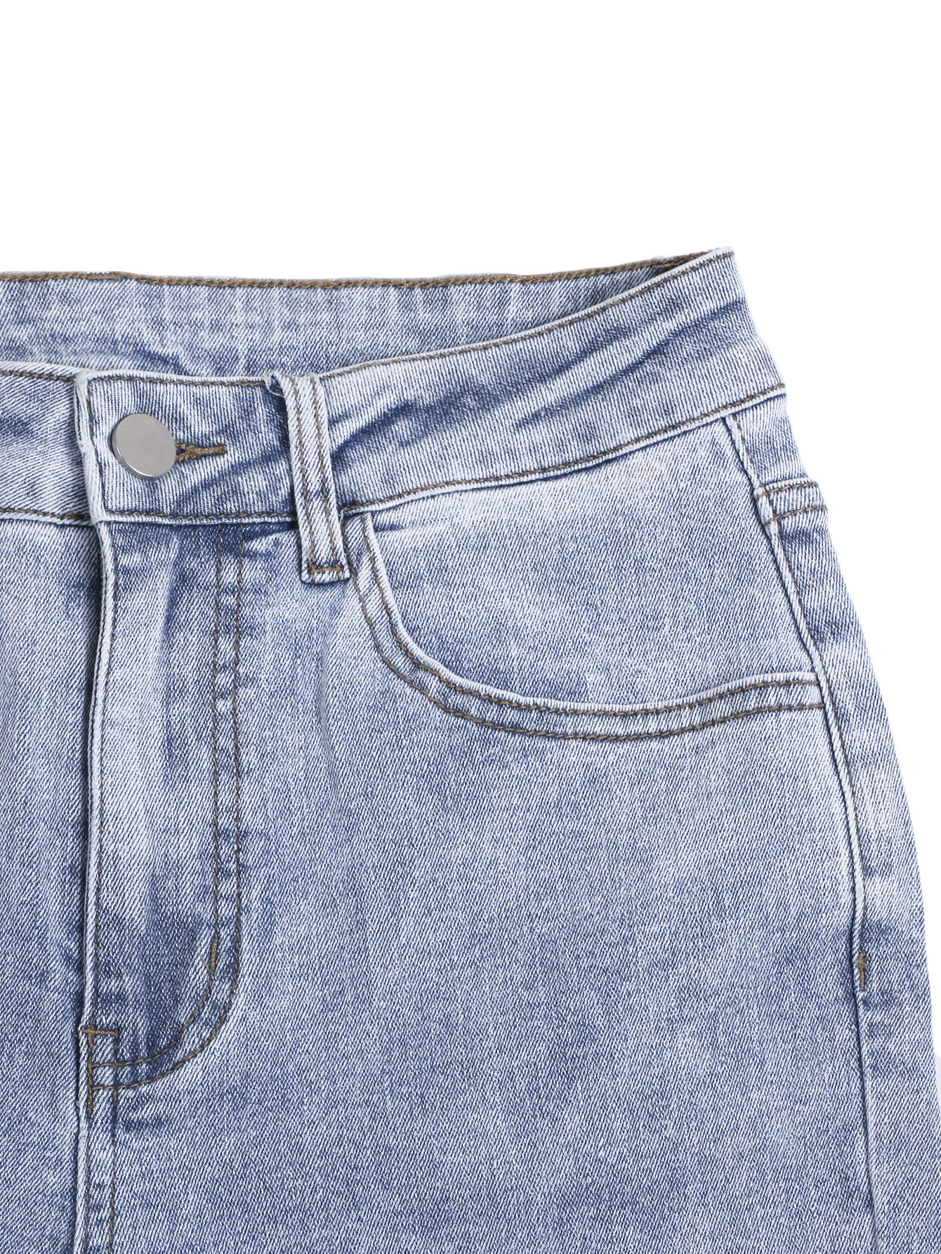 Women's Clothing High Waisted Retro Flared Jeans, Street Style Denim Trousers_ecoleips.com