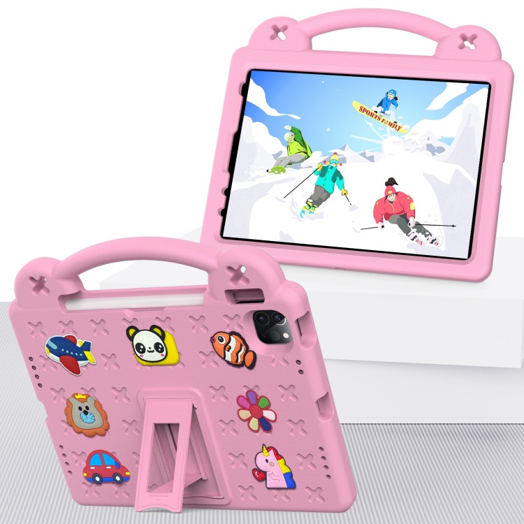 Bebé estilo oso EVA + PC niño caída funda de mano plana con soporte de escritorio