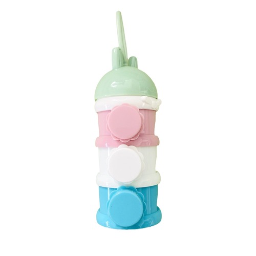 3-layer side opening milk powder box portable out-and-out baby large milk powder can baby milk powder storage box milk powder compartment