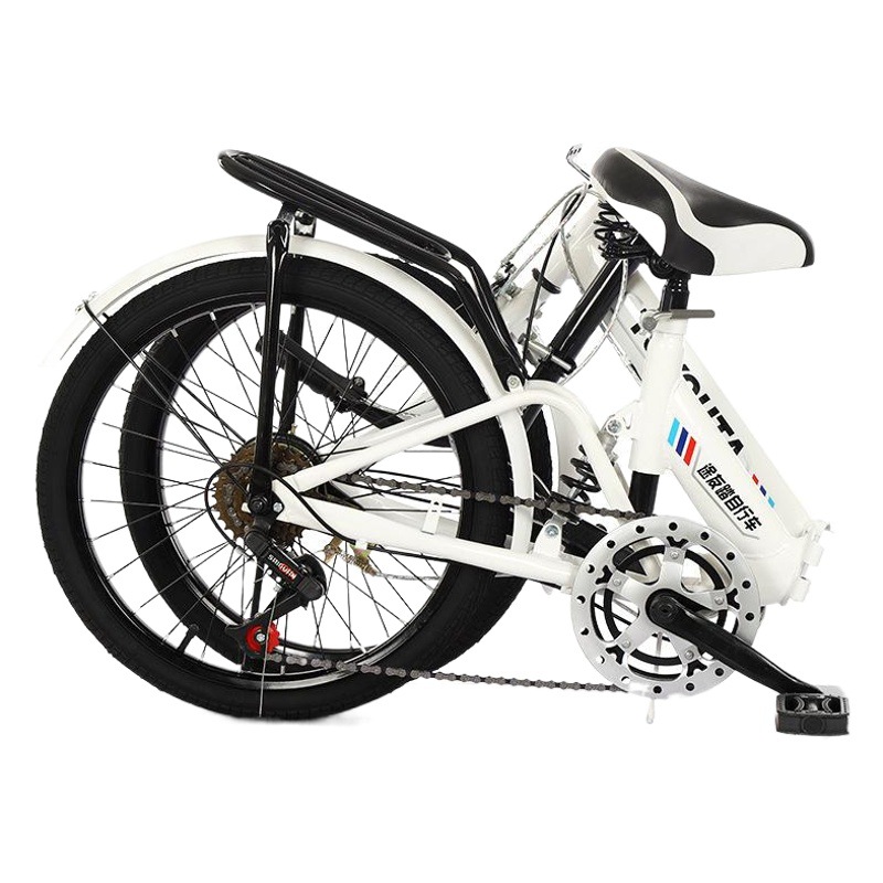 Bicicleta plegable de 20 pulgadas y 6 velocidades, bicicleta con amortiguación para adultos, bicicleta para desplazamientos diarios, bicicleta para niños y niñas.