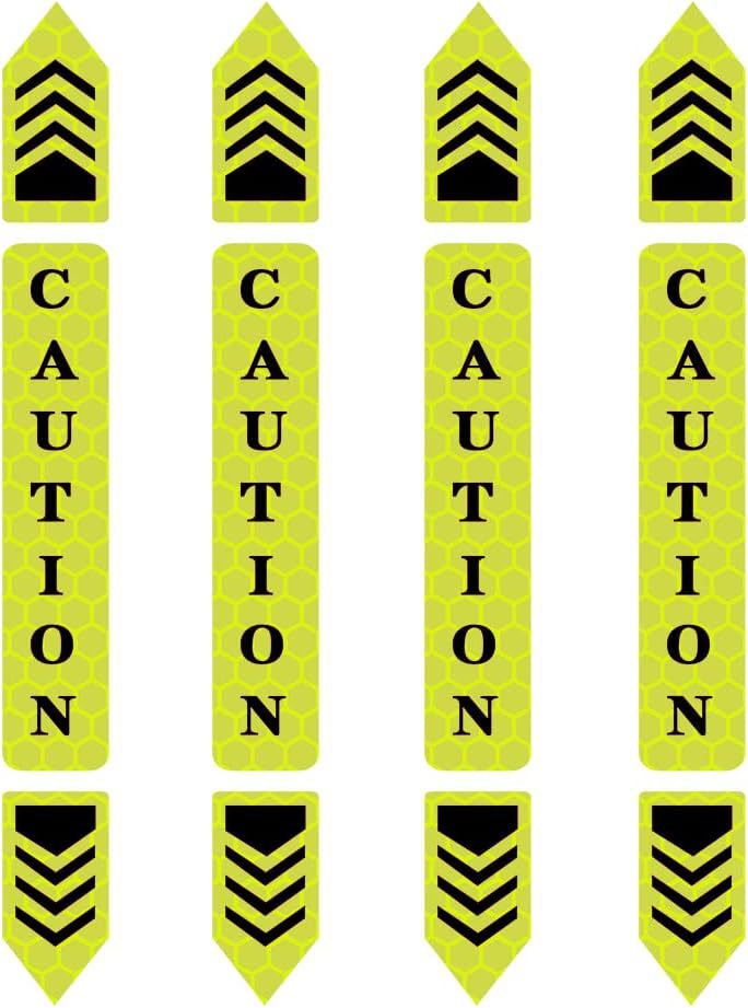 醒目反光警告贴纸标志防撞安全反光贴纸夜间安全装饰反光贴纸银色