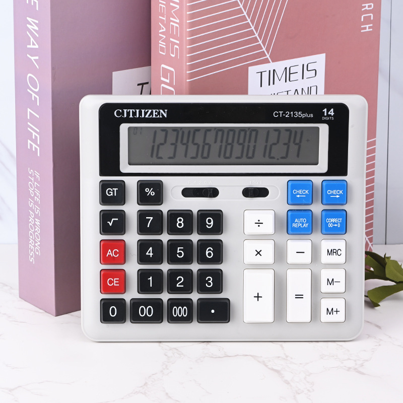 Fuente de fábrica calculadora Botón de computadora LSD fuente de alimentación dual computadora de pantalla grande suministros financieros al por mayor