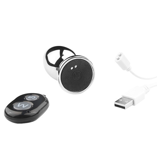 Remote control electric anal plug adult back yard sex toys men and women vibrating masturbation anal plug SM orgasm device