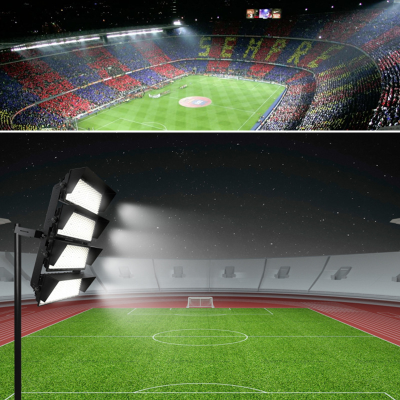 Super brillante al aire libre llevó la luz del estadio impermeable luz cuadrada poste ligero cancha de baloncesto cancha de tenis Luz de inundación