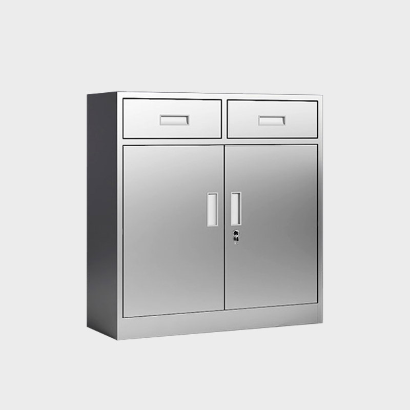 304 Stainless Steel Low Cabinet File Cabinet Data Storage Storage Outdoor Garage Tool Cabinet Drawer with Lock Bed New Style