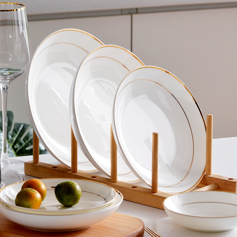 Embossed Gold Ceramic Bowl Dish Tableware suit Household Nordic Light Luxury High-end Phnom Penh Dish Plate Fruit Plate Rice Bowl Embossed Gold Ceramic Bowl Dish Tableware suit Household Nordic Light Luxury High-end Phnom Penh Dish Plate Fruit Plate Rice Bowl