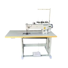 三同步厚料電腦雙針縫紉機汽車腳墊拼縫針車涼席沙發箱包家訪