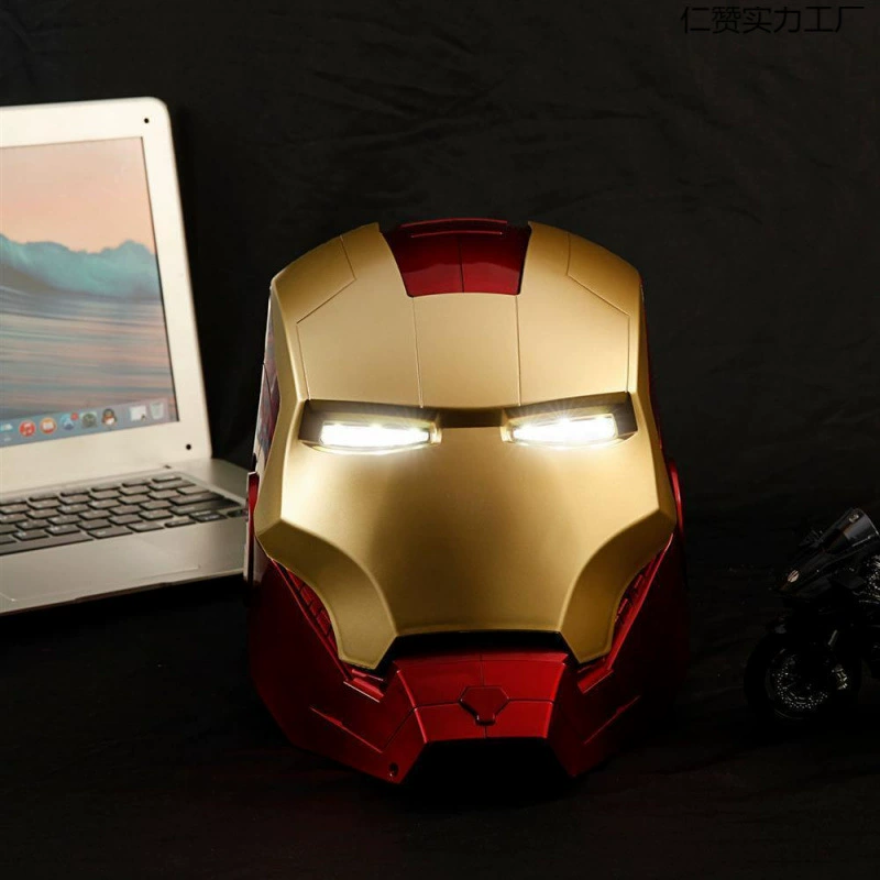 Зарядный Iron Man mk5 электрический многофункциональный шлем с открытием и закрытием, китайский и британский двойной голос, поддерживает сенсорное касание уха