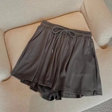 跨境工厂欧美大码短裤女装夏季宽松休闲裤高腰阔腿裤泰国抖音淘宝