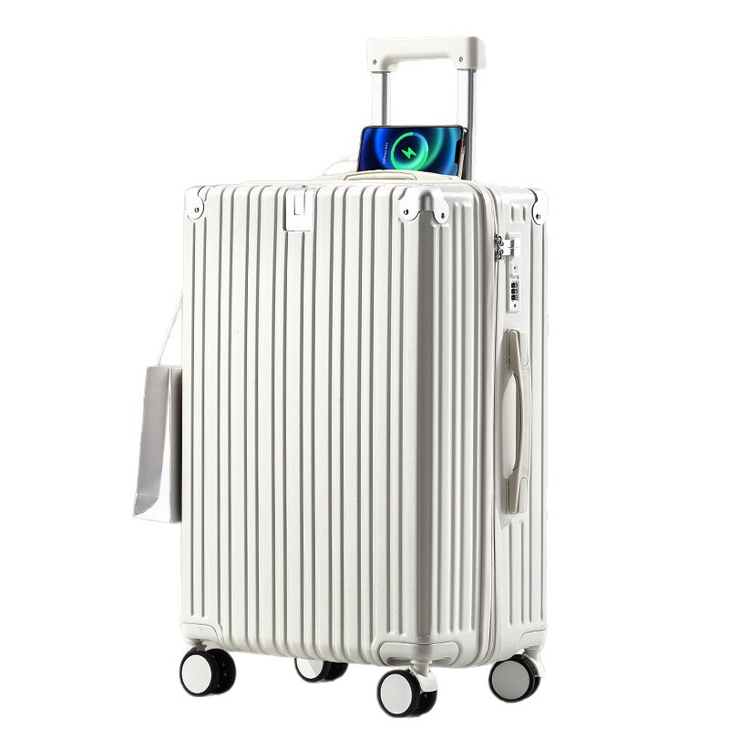 Maleta de esquina anticolisión, maleta trolley para hombre, interfaz USB, maleta de carga, maleta de contraseña para mujer, rueda universal, nueva resistencia