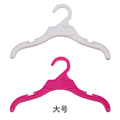 Factory direct sales for dogs and cats pet plastic clothes rack rose red children's small clothes hanger wholesale
