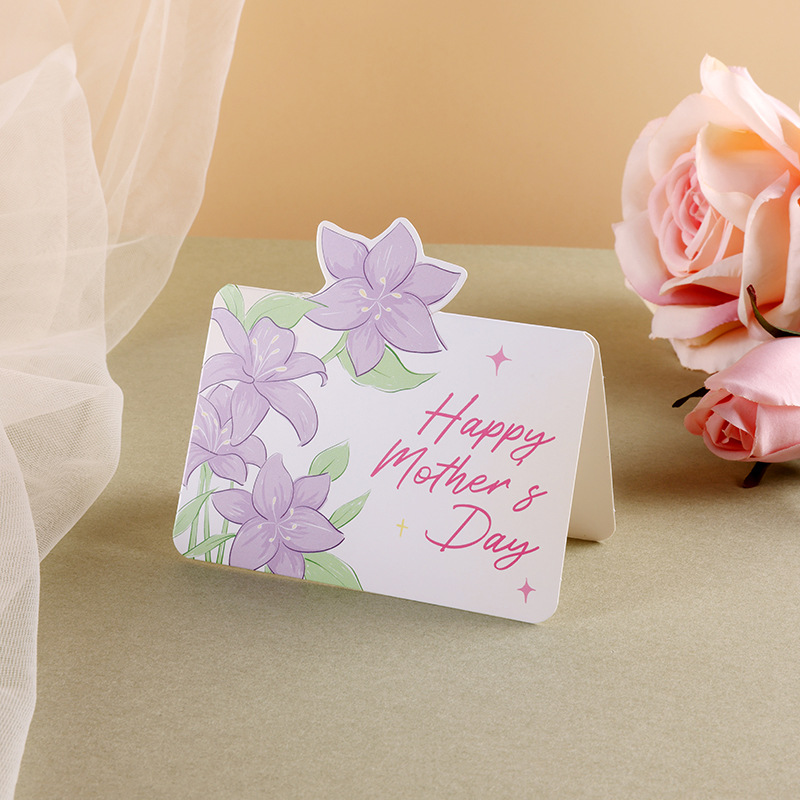 Tarjeta de felicitación del día de la madre, ramo de flores, tarjeta de mensaje, florista, horneado, regalo, tarjeta de regalo, tarjeta de sorpresa para mamá.