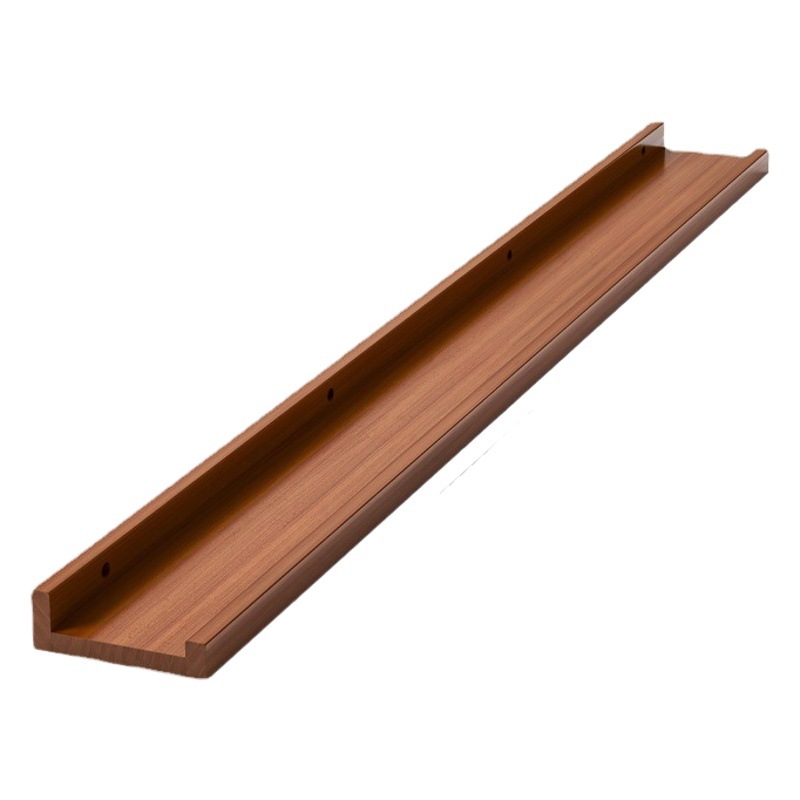 Práctico estante de la pared estante de la partición estante colgante de pared sala de estar TV decoración de la pared de una palabra tablero de madera