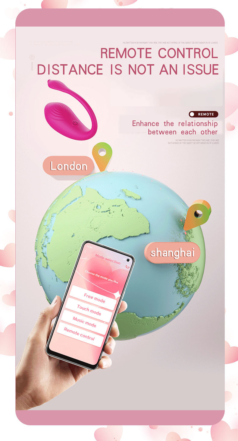 Vibrateur g-spot dauphin avec télécommande app connecté_voghion.com