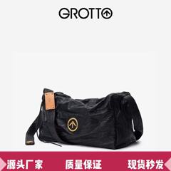 GROTTO个乐黑石包经典植鞣绵羊皮大容量单肩斜挎软包通勤包女包