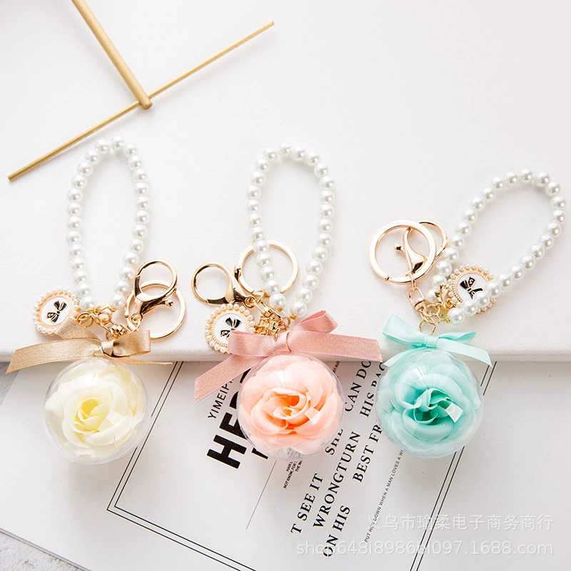 Acrylic necklace from pearl, keychain, pendant, bag decoration, new collection