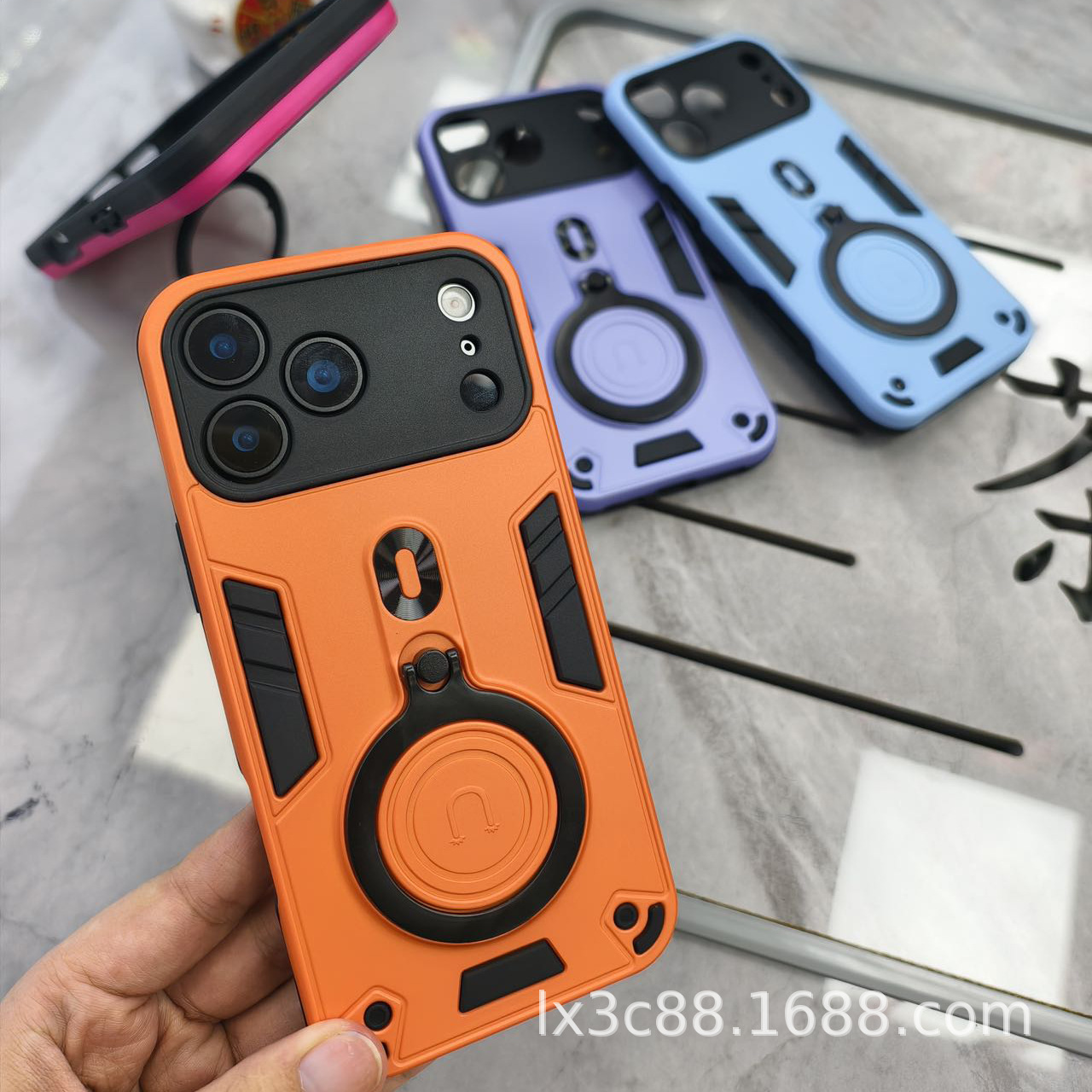 适用华为Pura70 Y6/7P Y9A/60 荣耀200金顶360旋转大支架铠甲硬壳