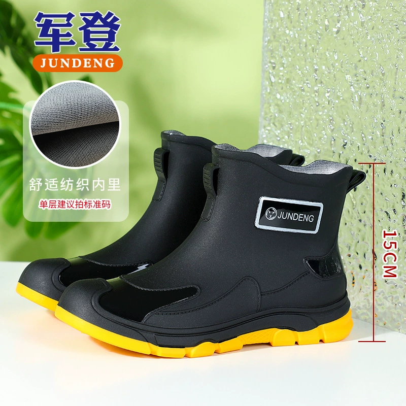 Ankle Work Boots, Unisex Short Cylinder, Wear‑Resistant Non‑Slip, Optional Cotton Lining, Sizes 35–44