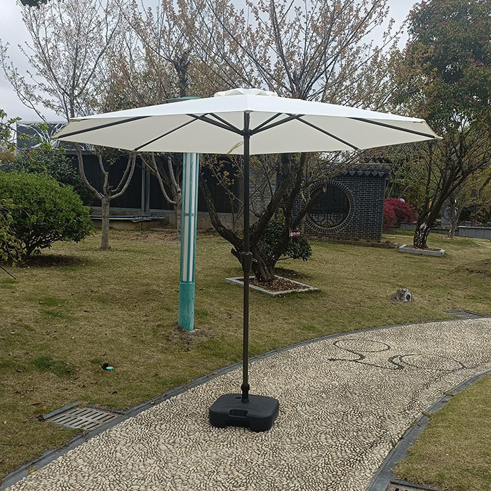 Paraguas al aire libre patio al aire libre jardín mitad de paraguas solar camping cabina de seguridad paraguas image 9