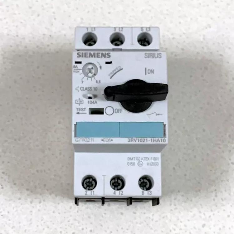 西门子电动机保护断路器3RV6011-0AA1 马达保护器 电流0.11-0.16A