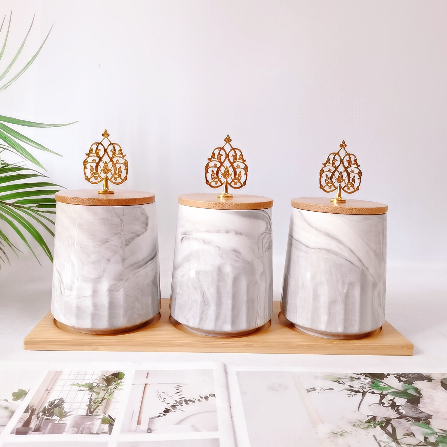 Transfronterizo de exportación jasador de cerámica jarra de condimento de cerámica de color suelo sellado tarro de almacenamiento tarro de café