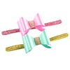 Children's hair accessory, silver hairgrip with bow, headband PVC, nail sequins, European style, new collection