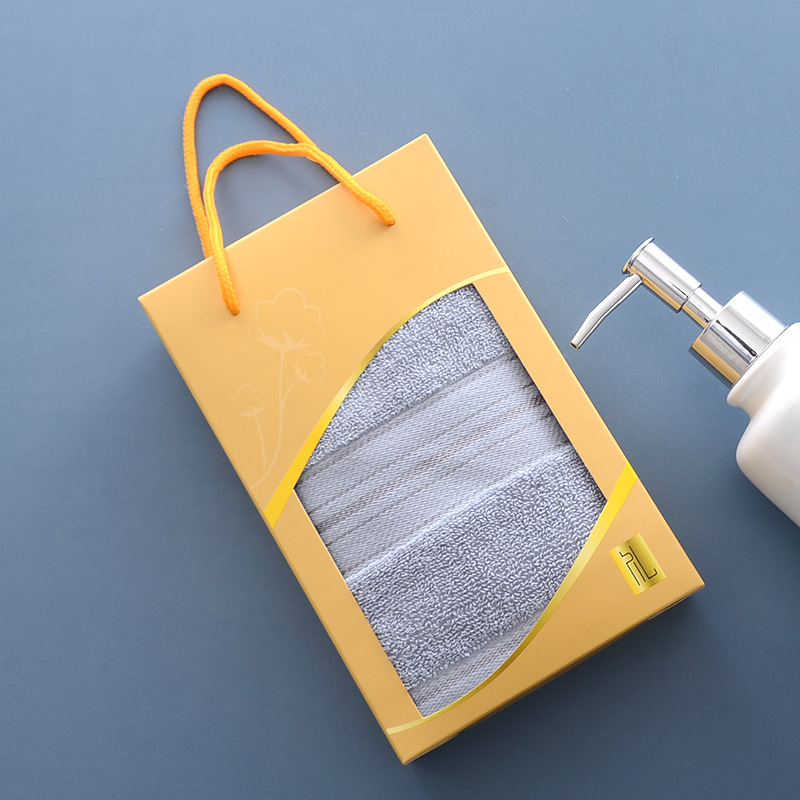 황금 선물 단일 상자 + 밝은 실크 회색